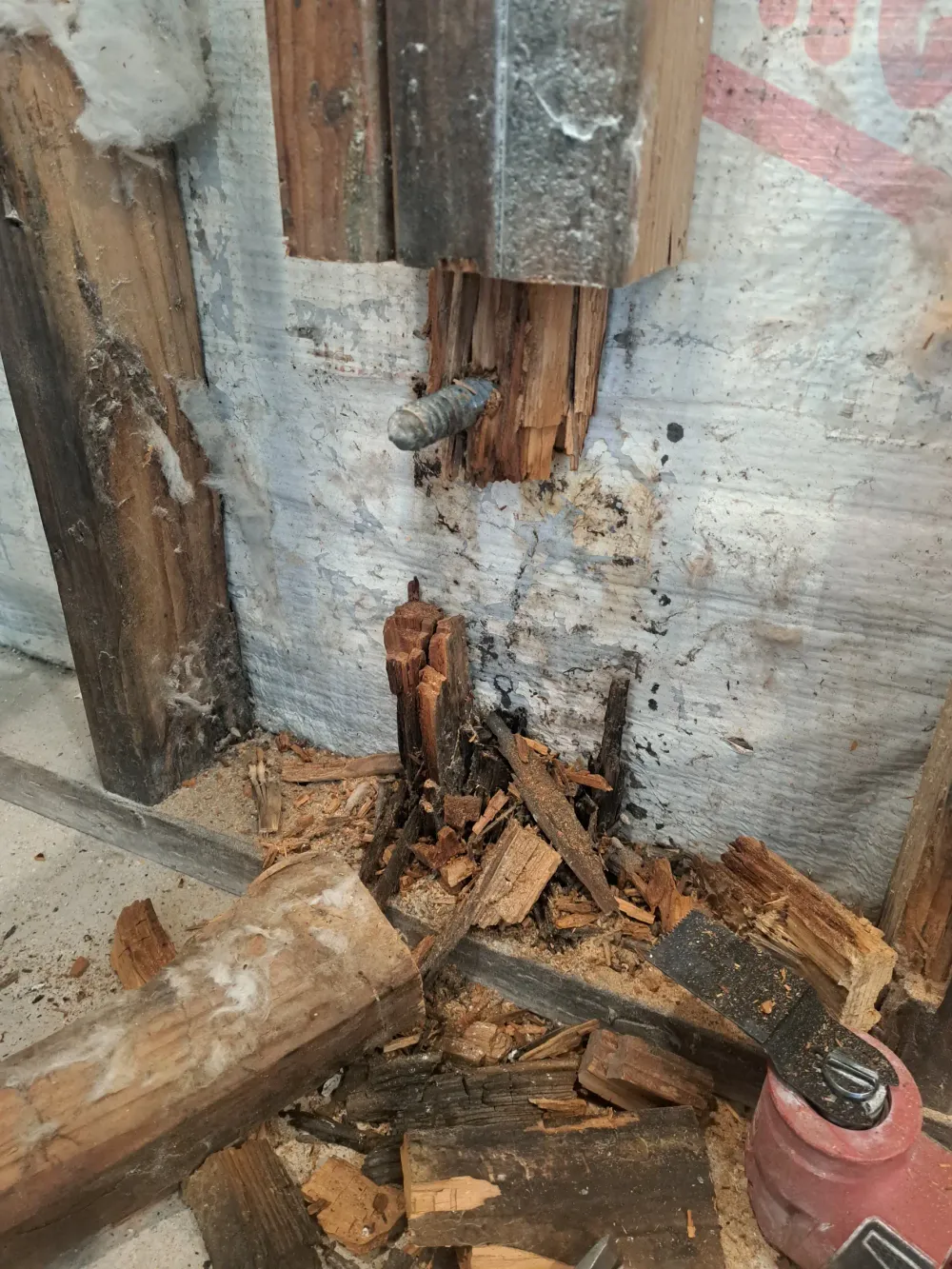 Garage water damage image
